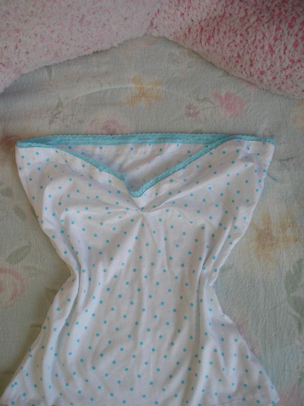 Blueberry Dot Tube Top