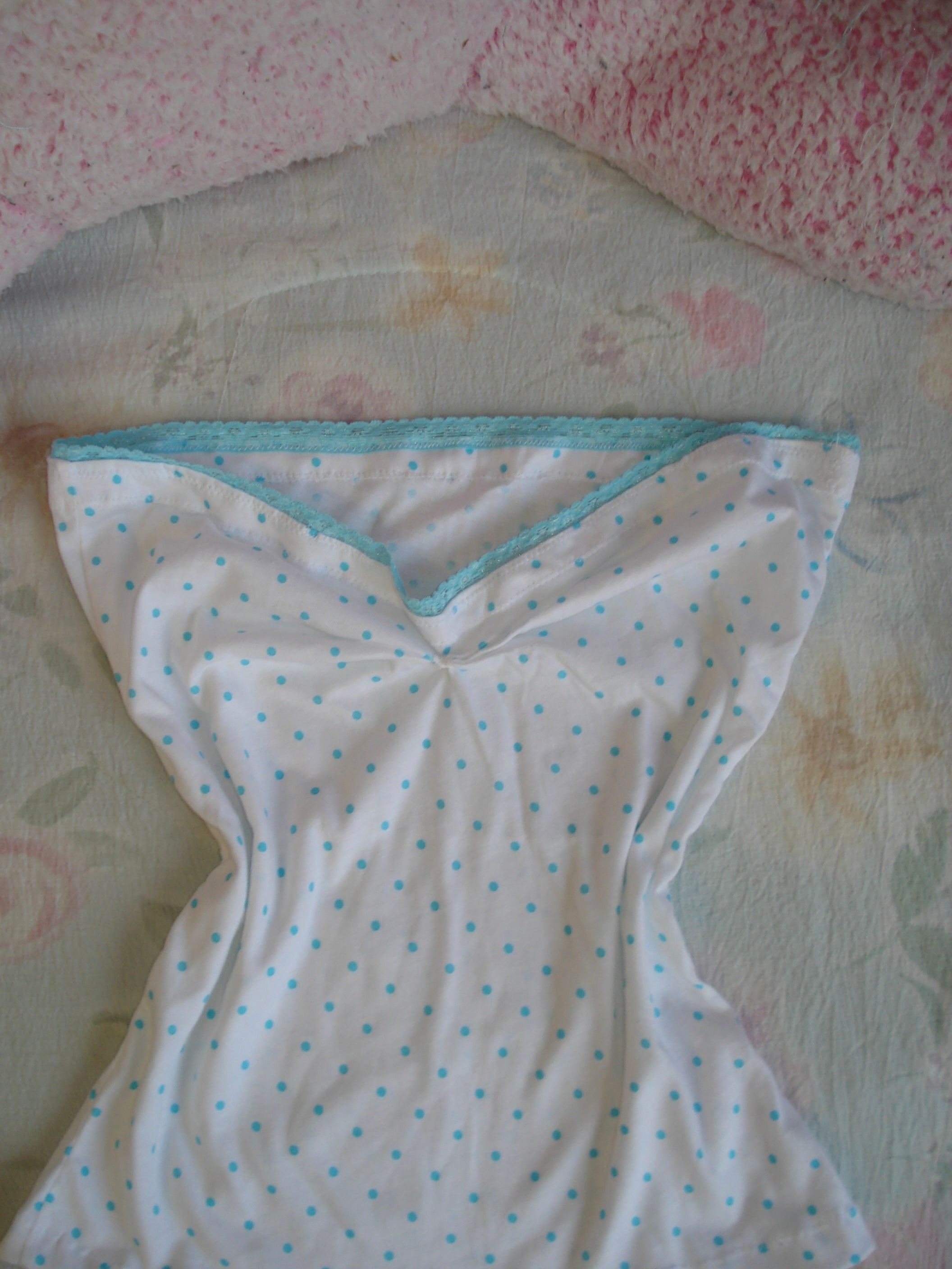 Blueberry Dot Tube Top