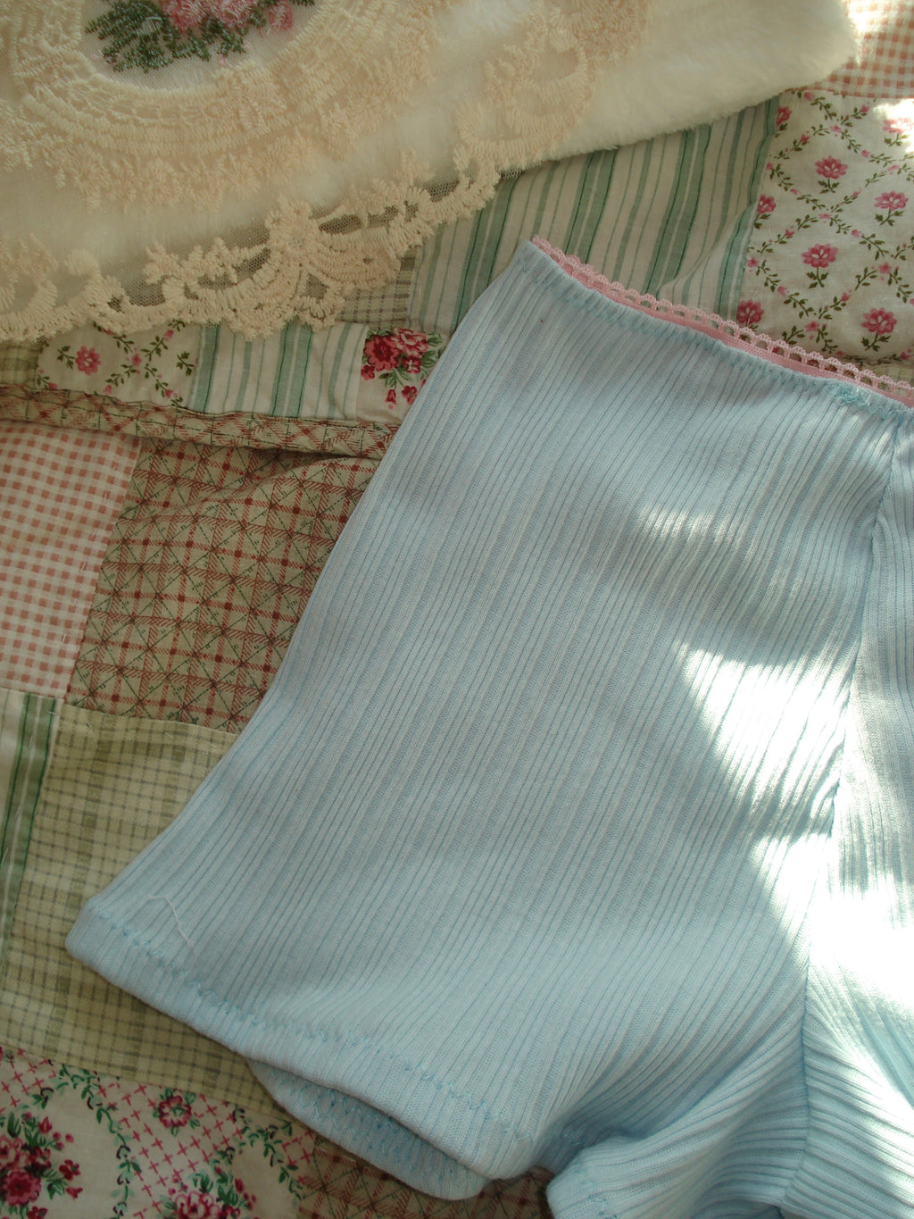 Baby Blue Mini Shorts