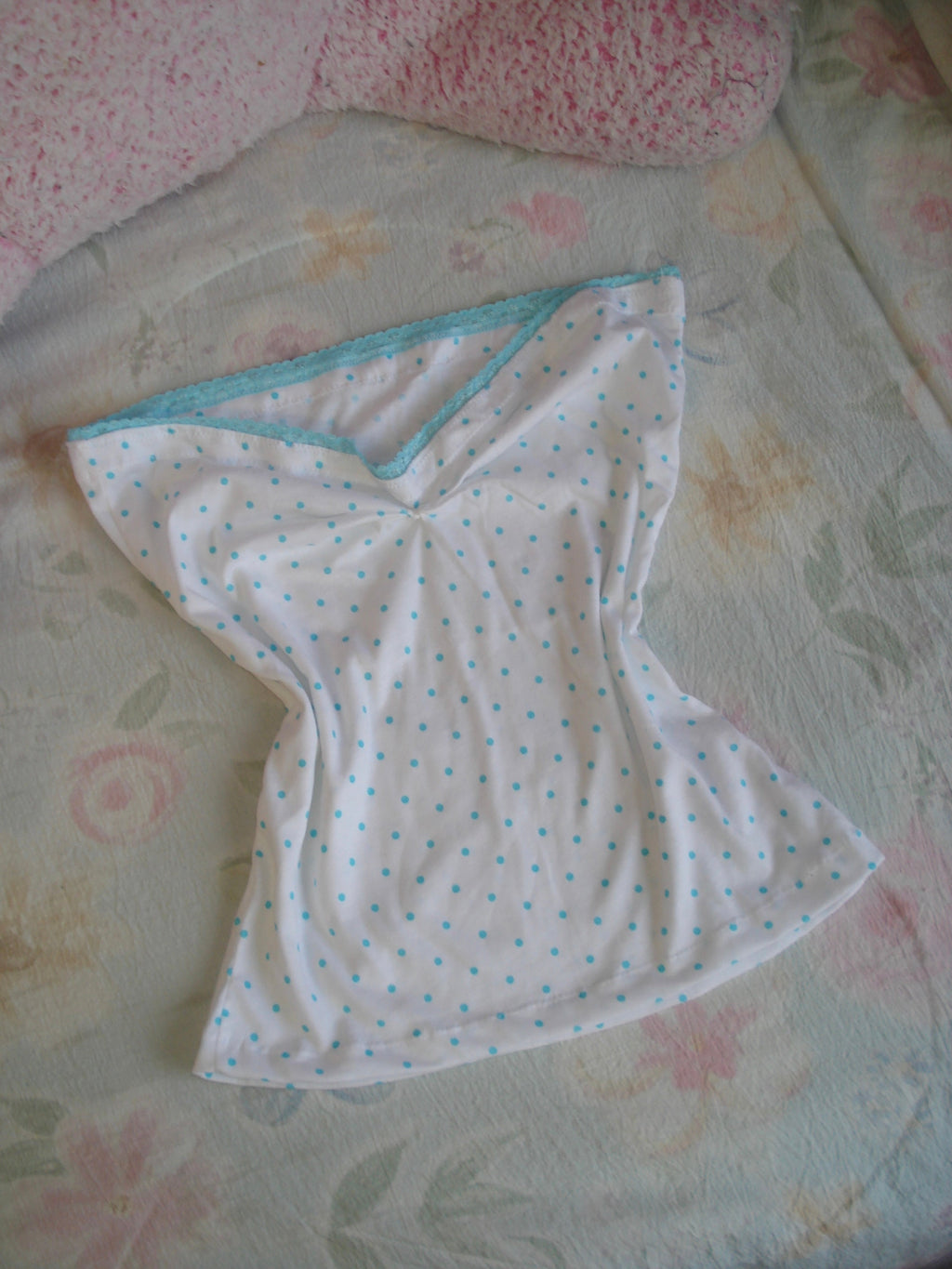 Blueberry Dot Tube Top