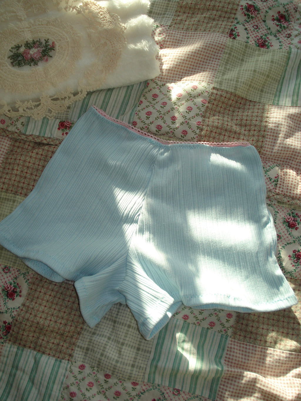 Baby Blue Mini Shorts