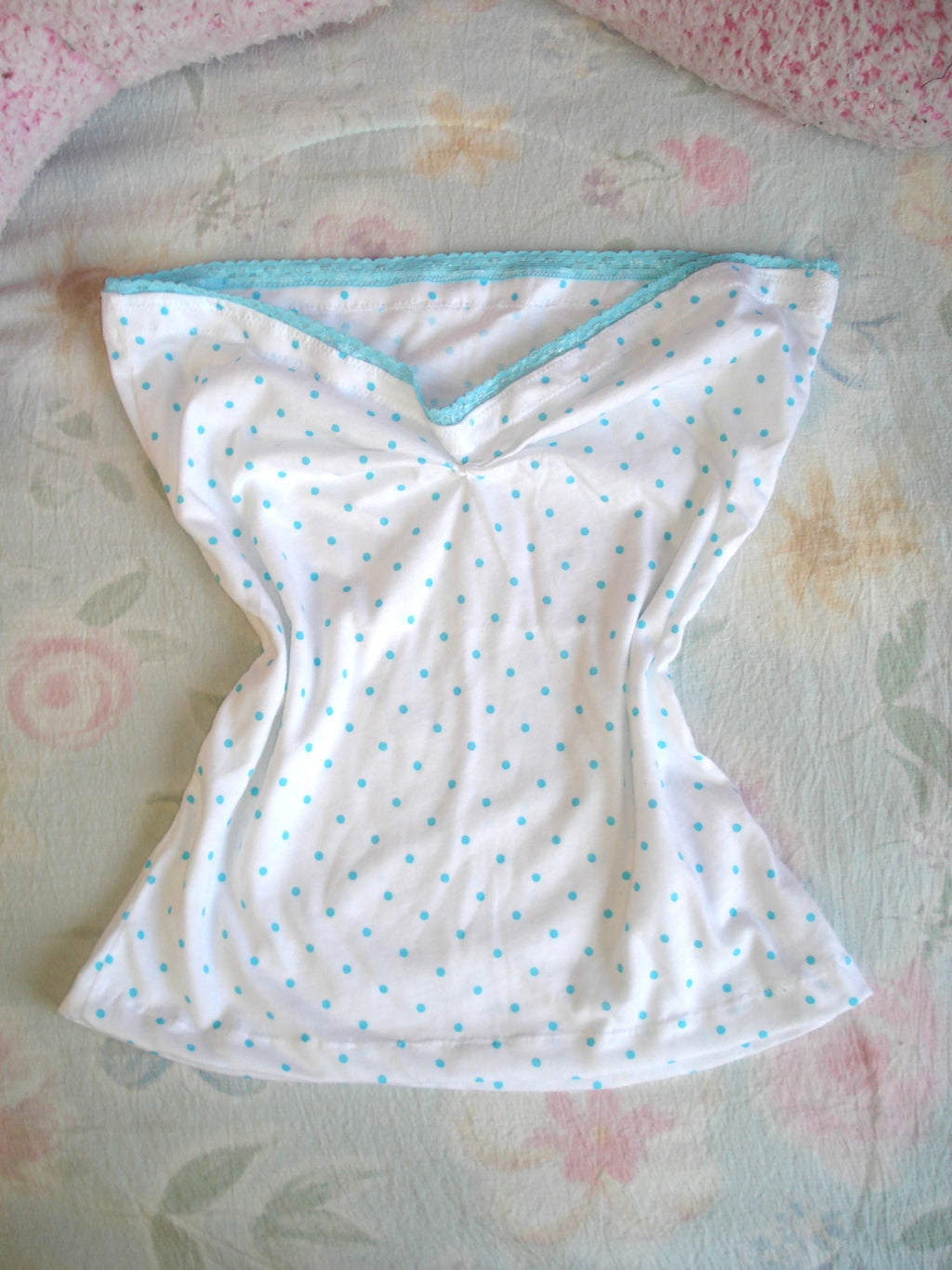 Blueberry Dot Tube Top