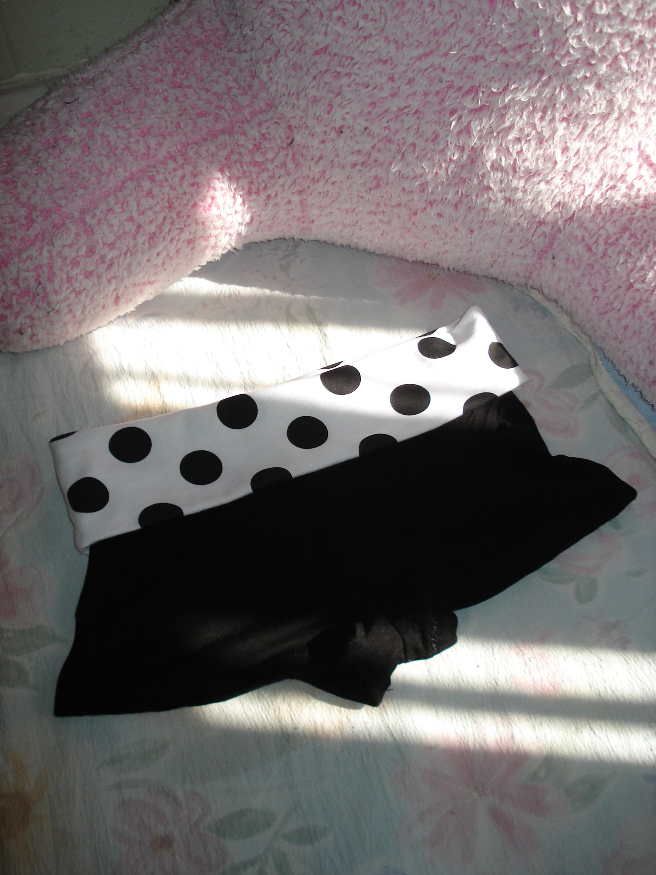 Polka Foldover Mini Shorts