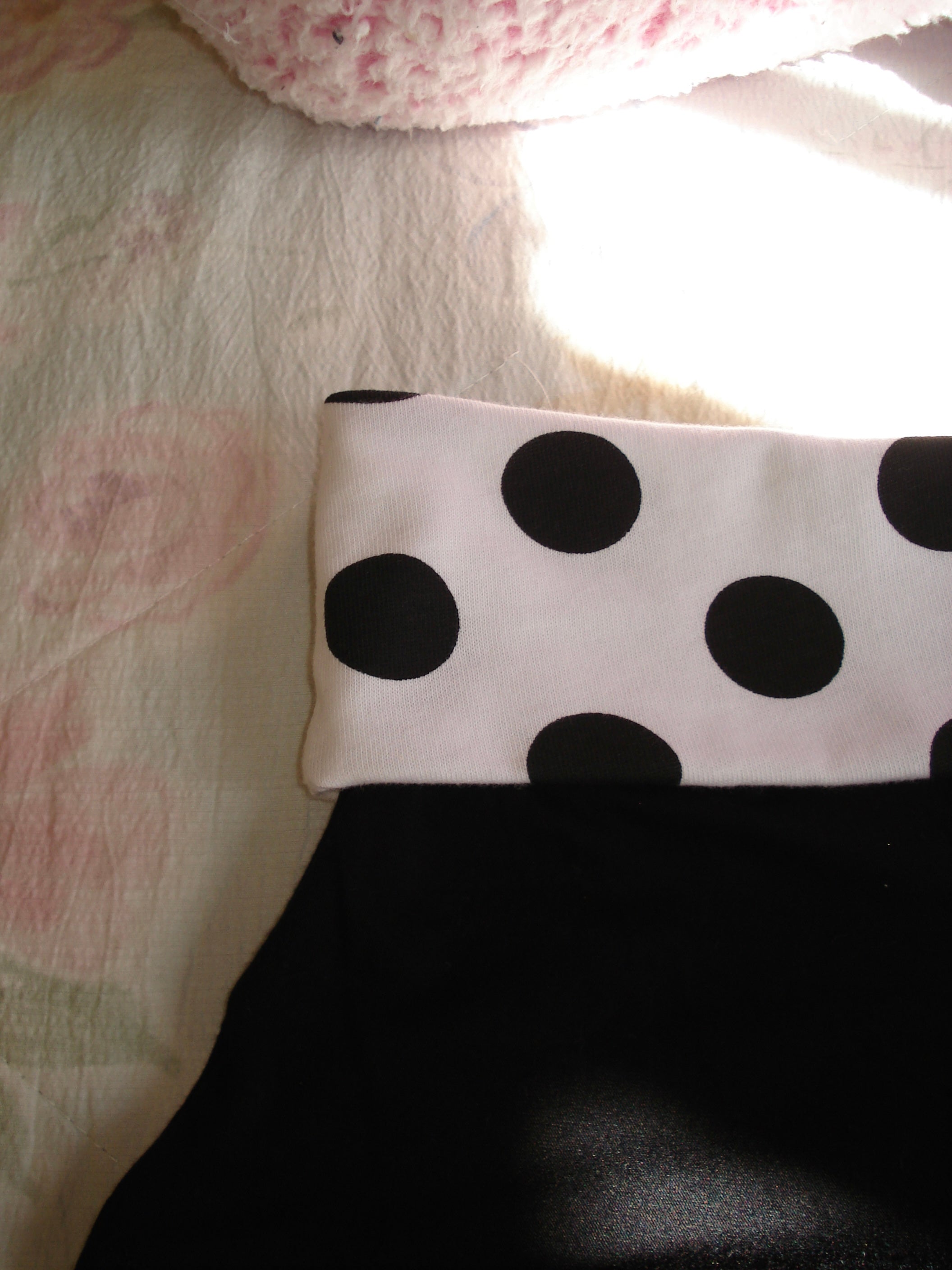 Polka Foldover Mini Shorts